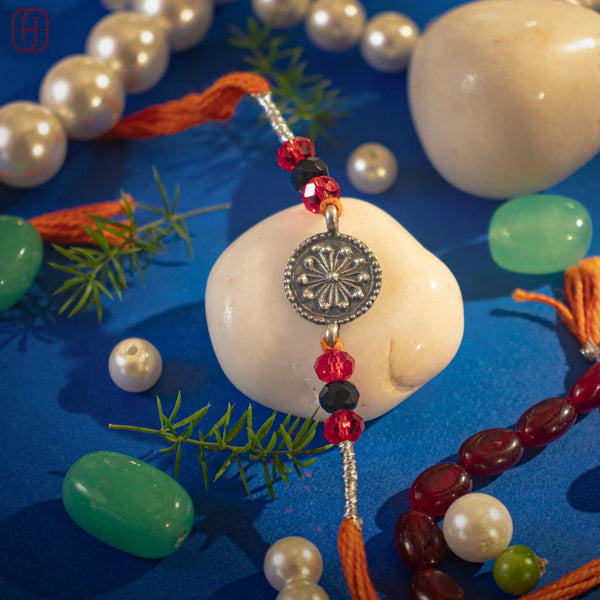 Antique Silver Rakhi Online - Hardik Jewels Handmade Craft