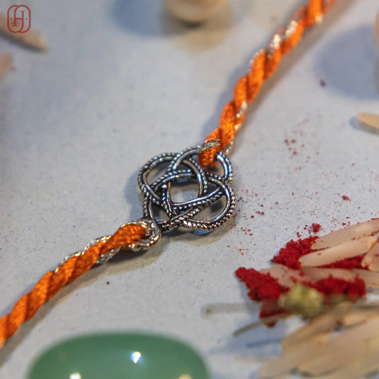 Celtic Knot Connector Charms silver rakhi Hardik Jewels