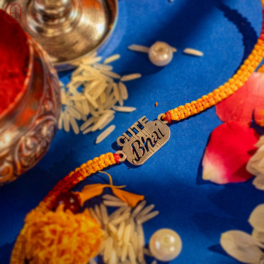 Hardik Jewels Cute Bhai Silver Rakhi - Handcrafted 92.5 Silver.