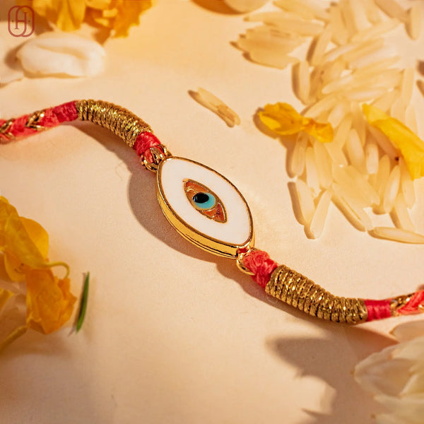 Hardik Jewels Handcrafted Evil Eye Bracelet in 92.5 Silver