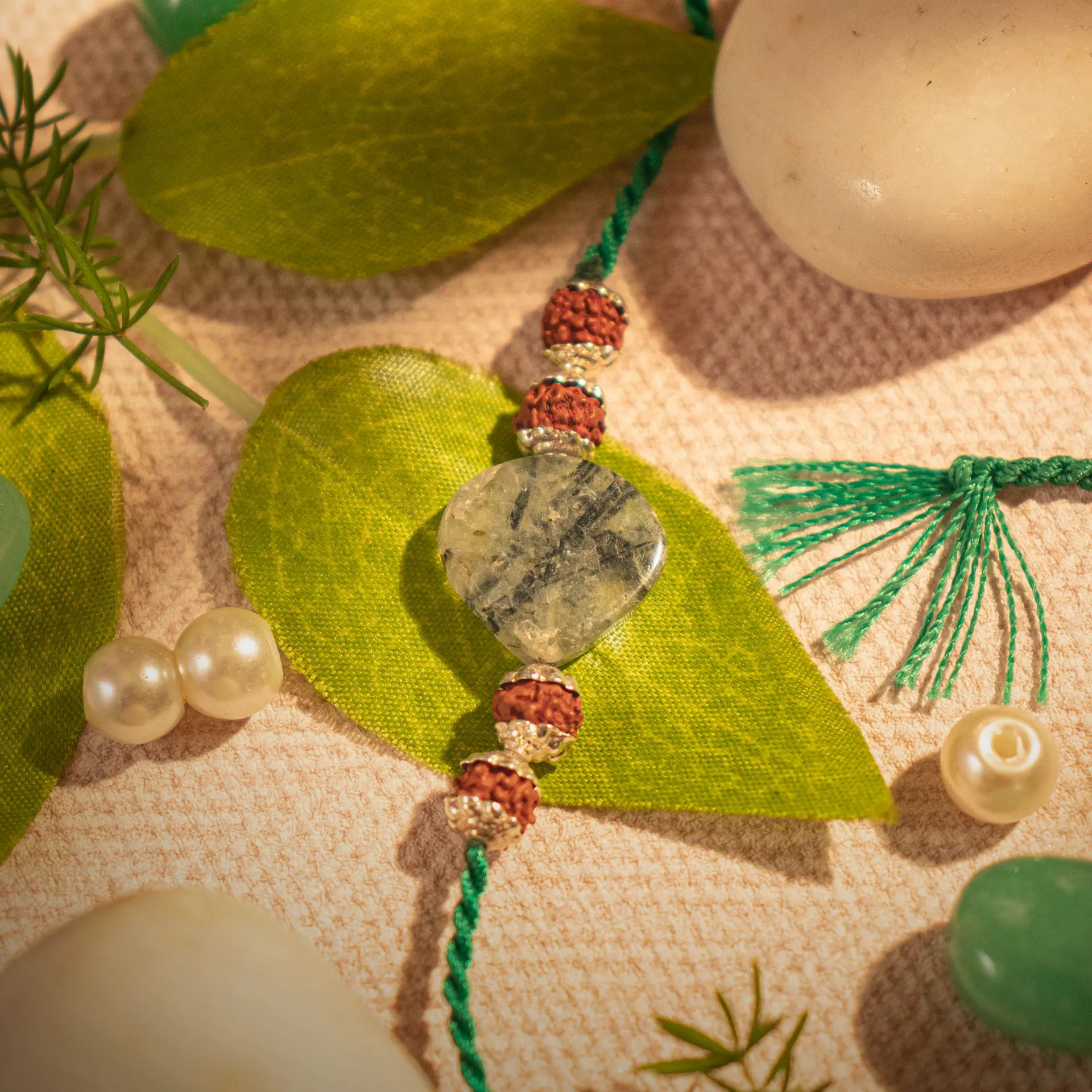 Hardik Jewels Rudraksha Rakhi Purchase with Elegance.