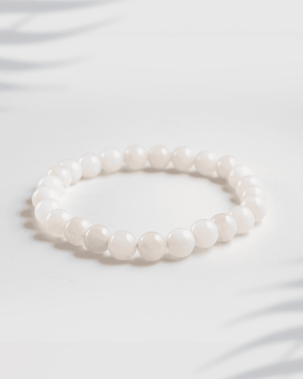 Natural Rose Quartz & Moonstone Bracelet | Love, Intuition & New Beginnings