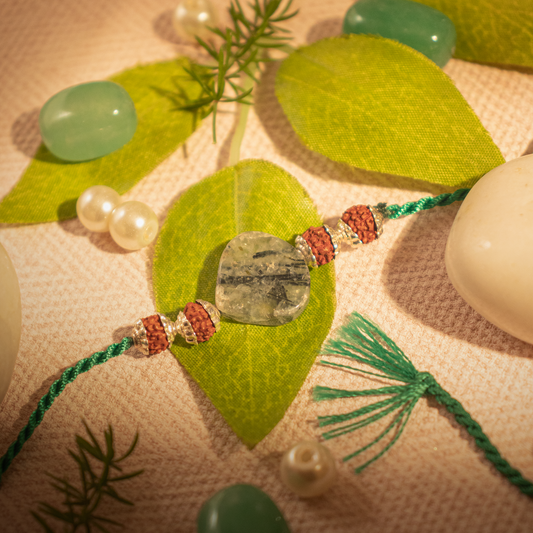 Hardik Jewels Rudraksha Rakhi Purchase with Elegance.