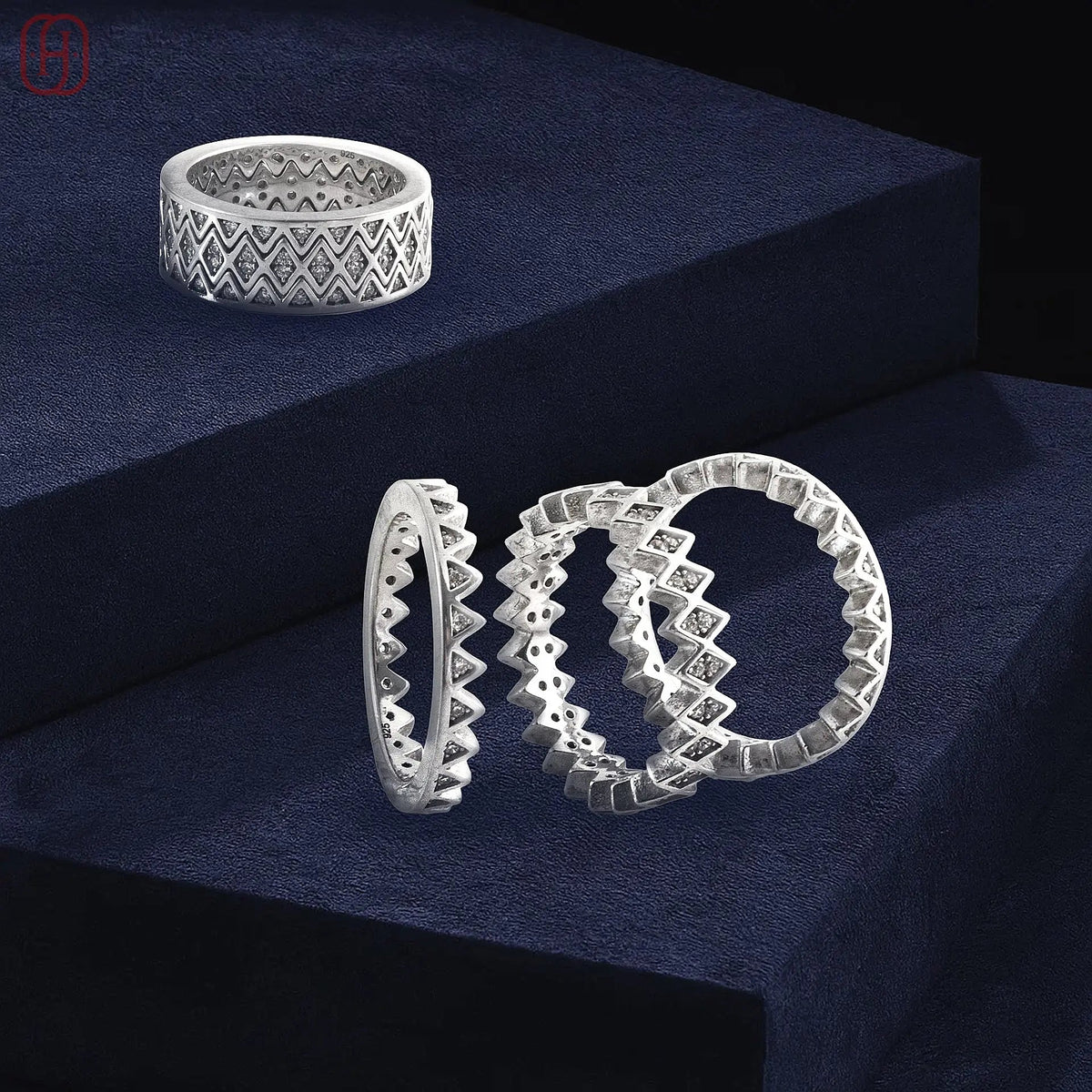 Silver band rings - Hardik Jewels