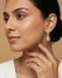 92.5 Sterling Silver Emerald-Cut CZ Tennis Necklace & Earring Set | Bridal Diamond Look