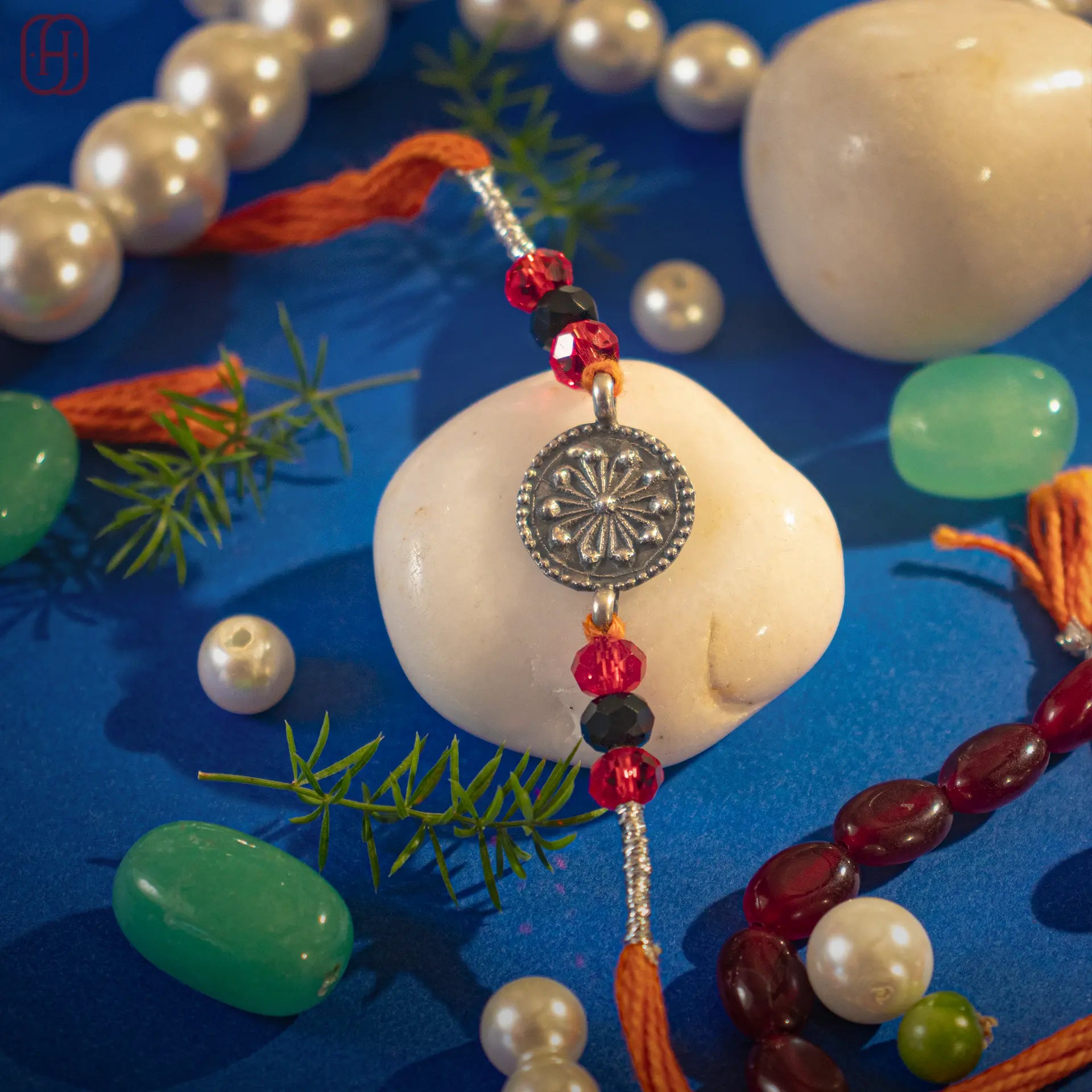 Antique Silver Rakhi Online - Hardik Jewels Handmade Craft.