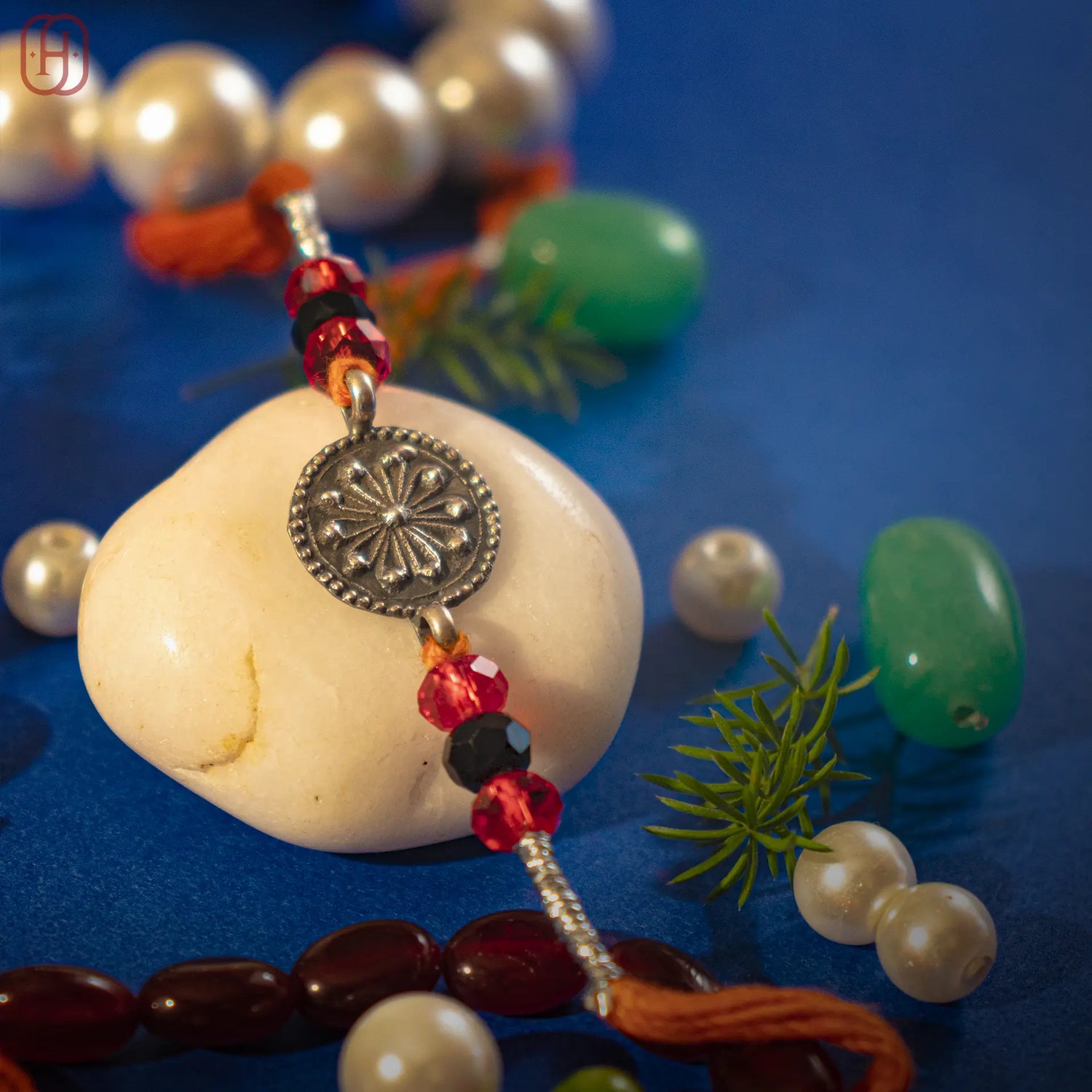 Antique Silver Rakhi Online - Hardik Jewels Handmade Craft.