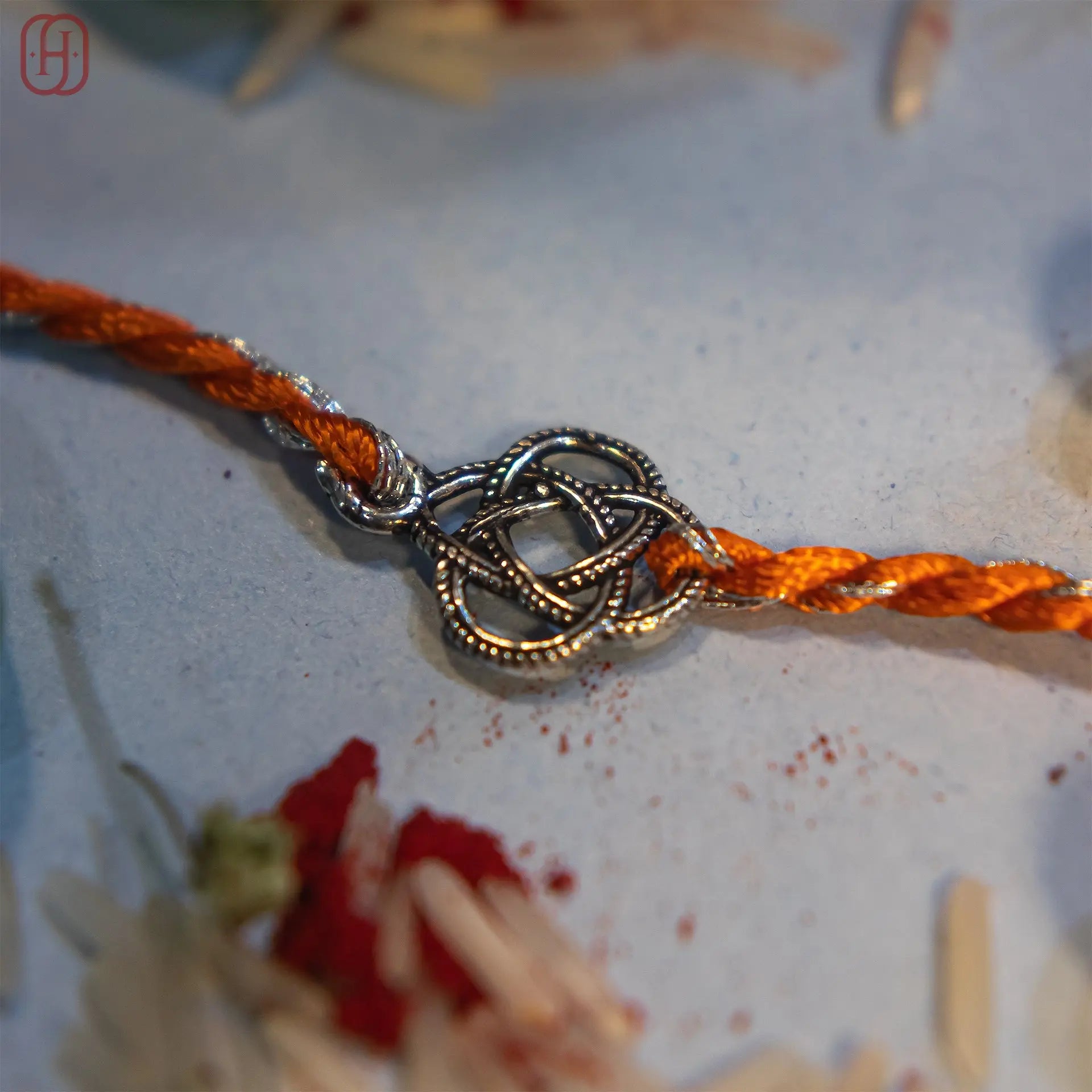 Celtic Knot Connector Charms silver rakhi Hardik Jewels