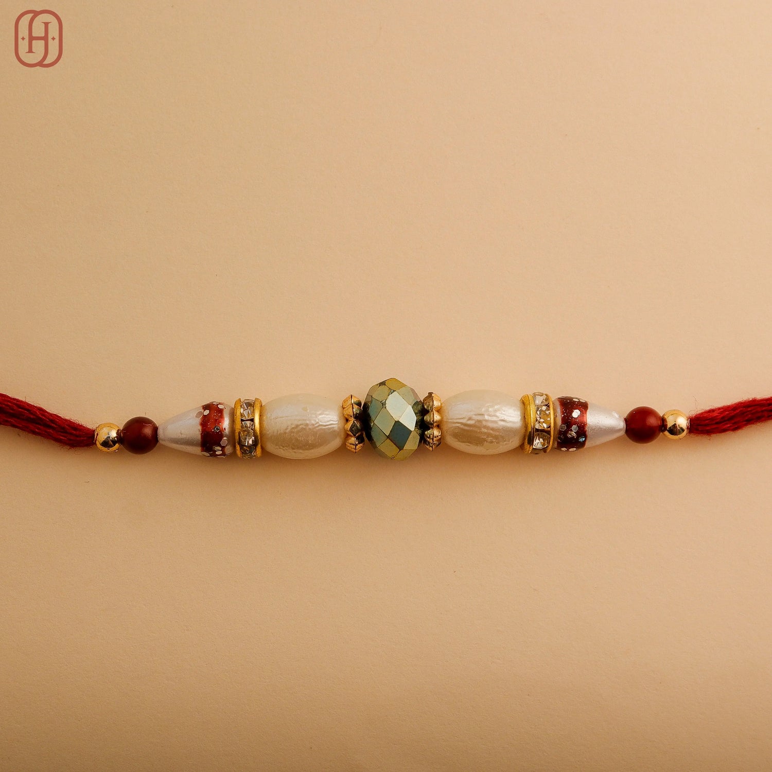 Designer Rakhi Bracelet for Brothers by Hardik Jewels.