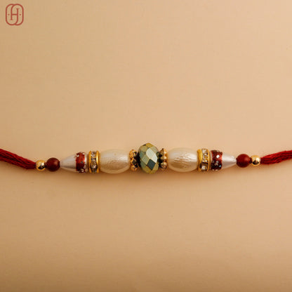 Designer Rakhi Bracelet for Brothers by Hardik Jewels.
