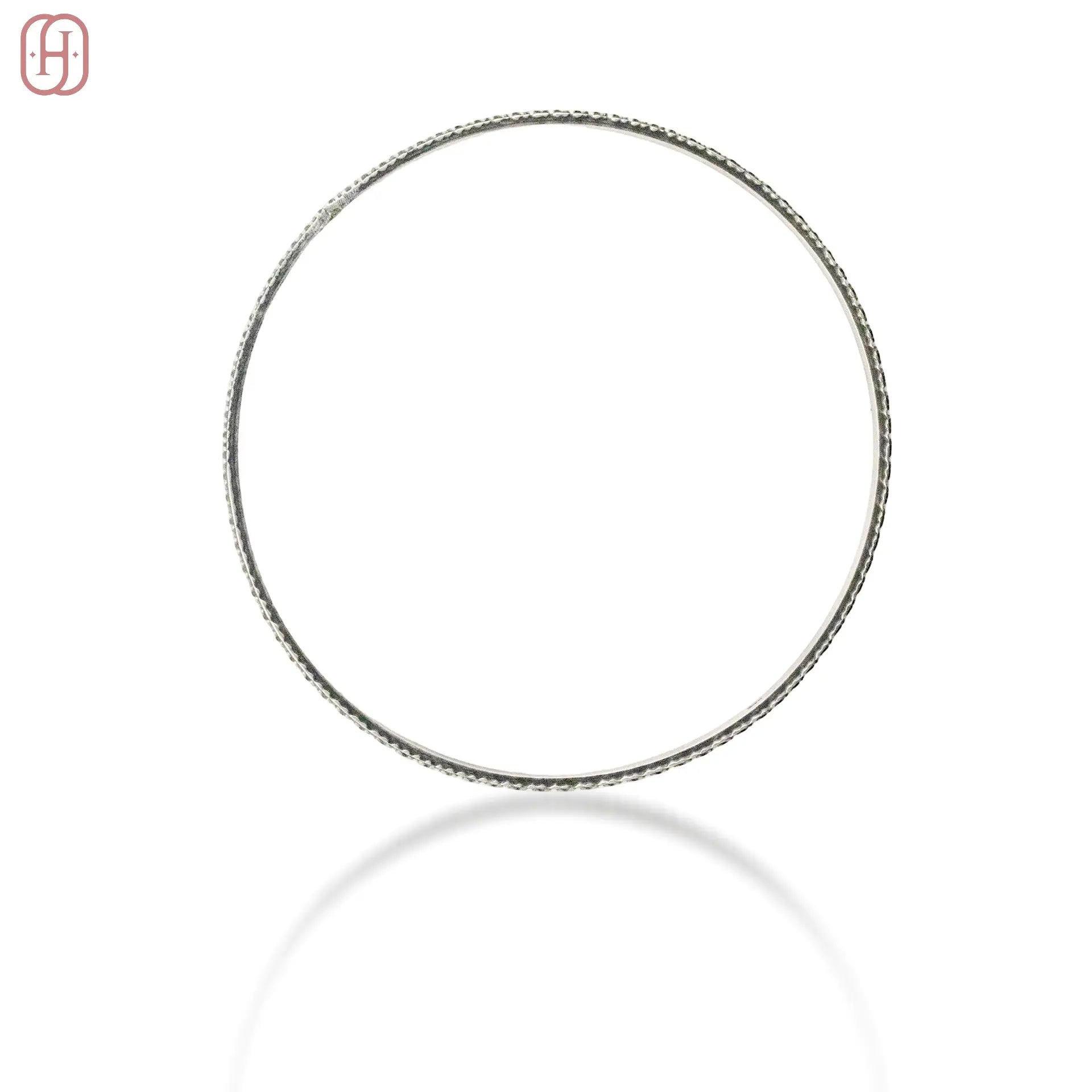 Designer Silver Bangles Set by Hardik Jewels.