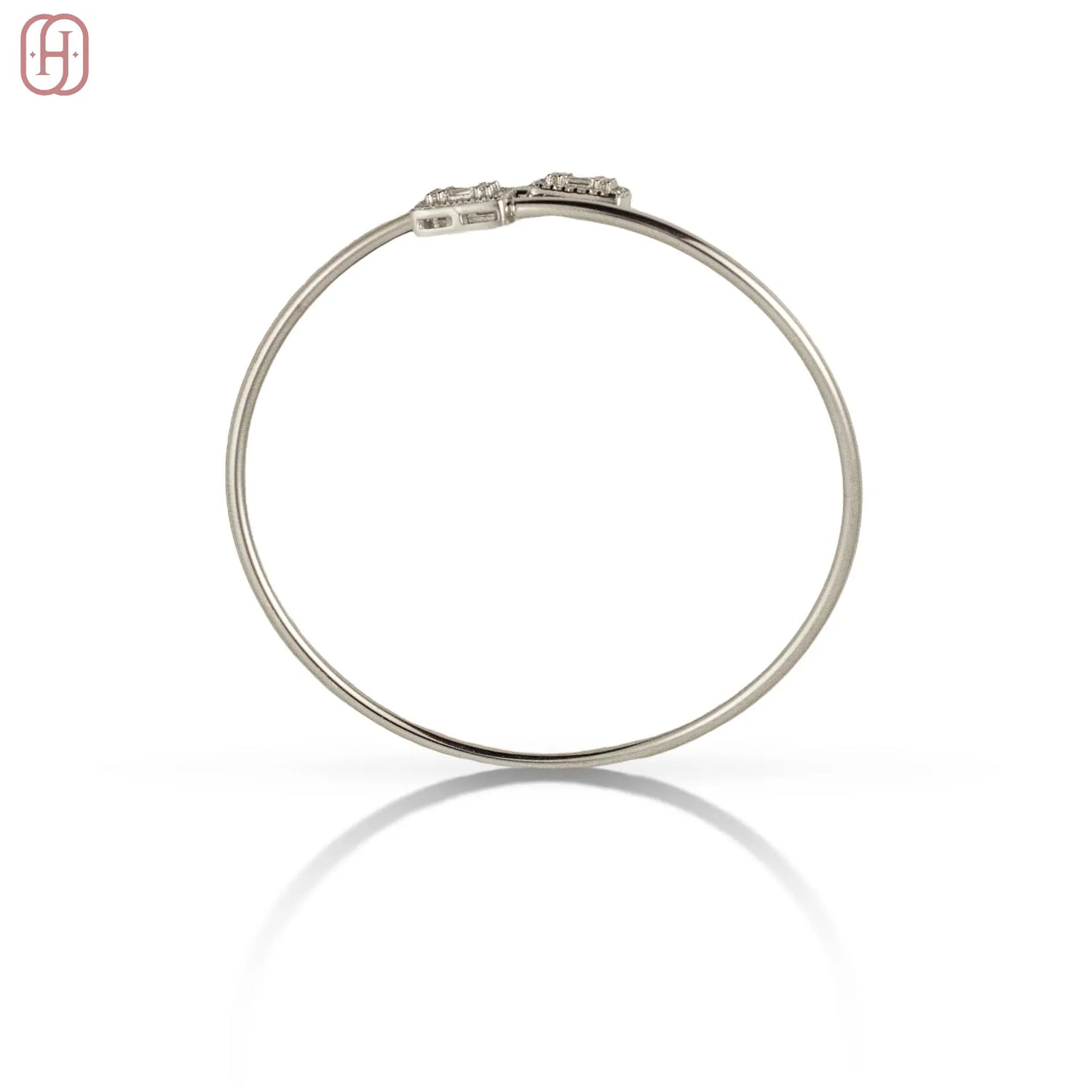 Hardik Jewels 925 Silver Kada Bangle with Elegant Design.