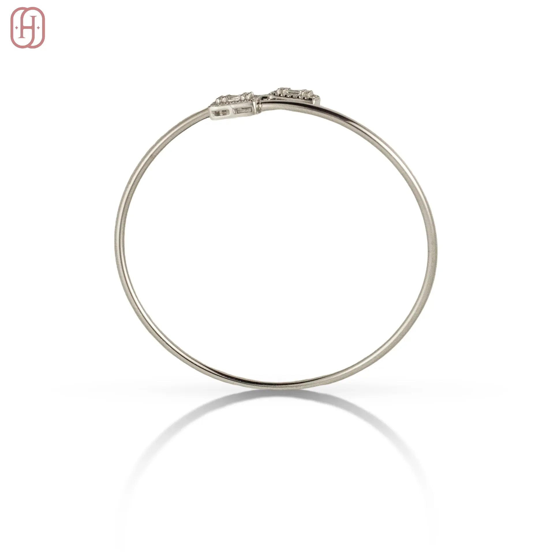 Hardik Jewels 925 Silver Kada Bangle with Elegant Design.