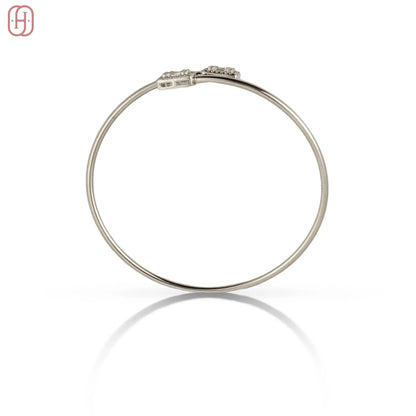 Hardik Jewels 925 Silver Kada Bangle with Elegant Design.