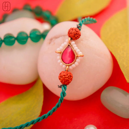 Hardik Jewels 925 Sterling Silver Rakhi Bracelet.