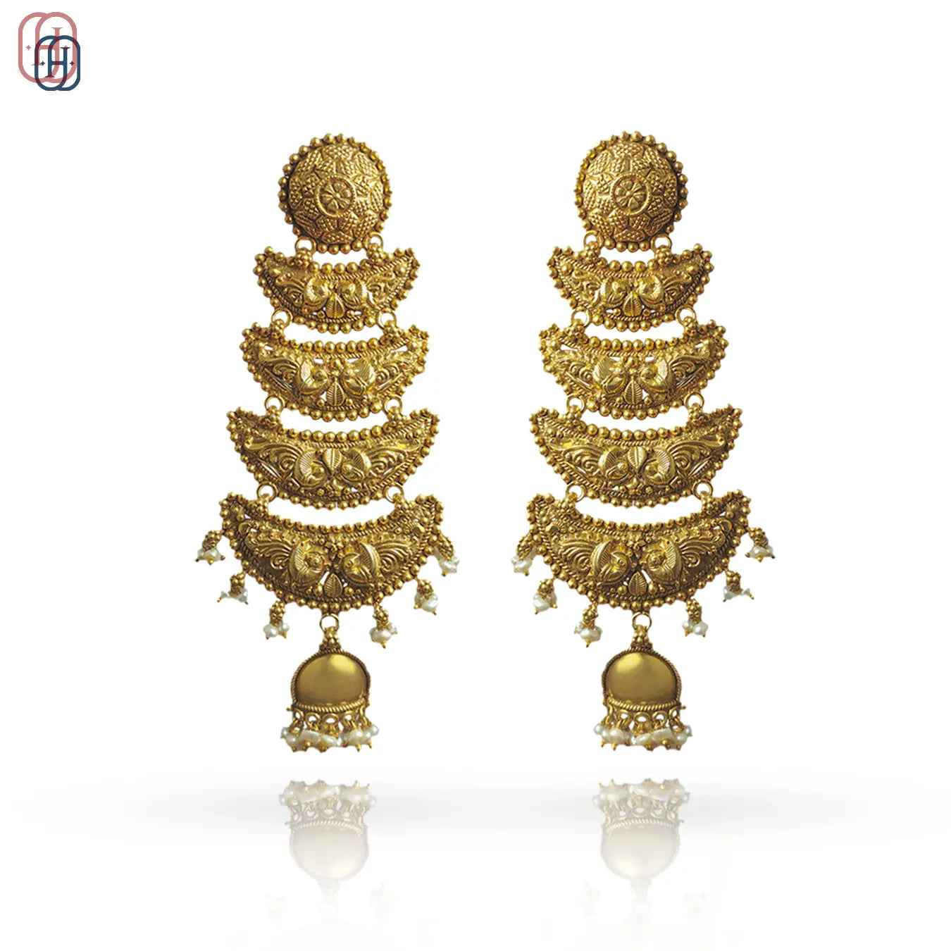 Hardik Jewels Buy Regal Temple Earrings Online
