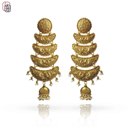 Hardik Jewels Buy Regal Temple Earrings Online