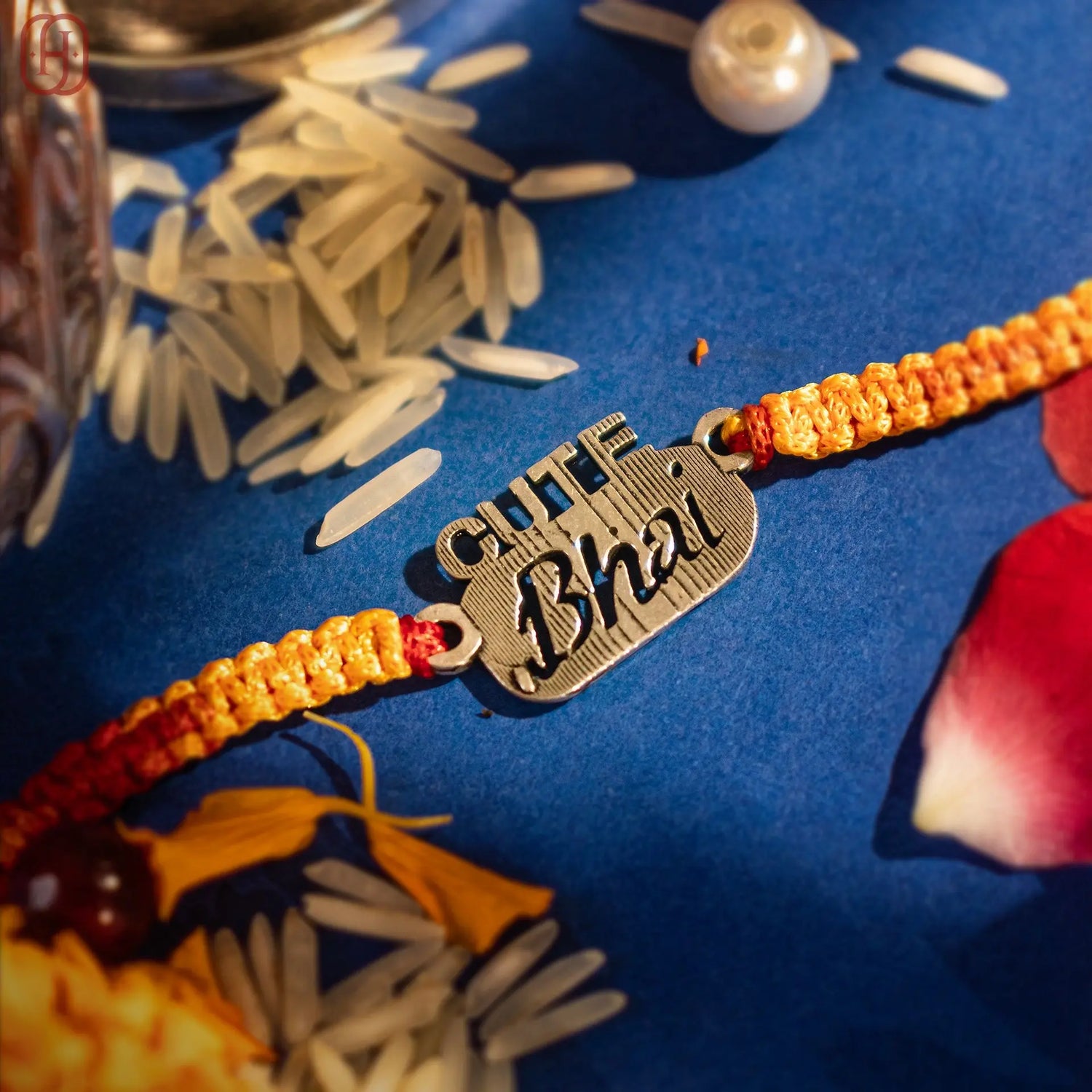 Hardik Jewels Cute Bhai Silver Rakhi - Handcrafted 92.5 Silver.