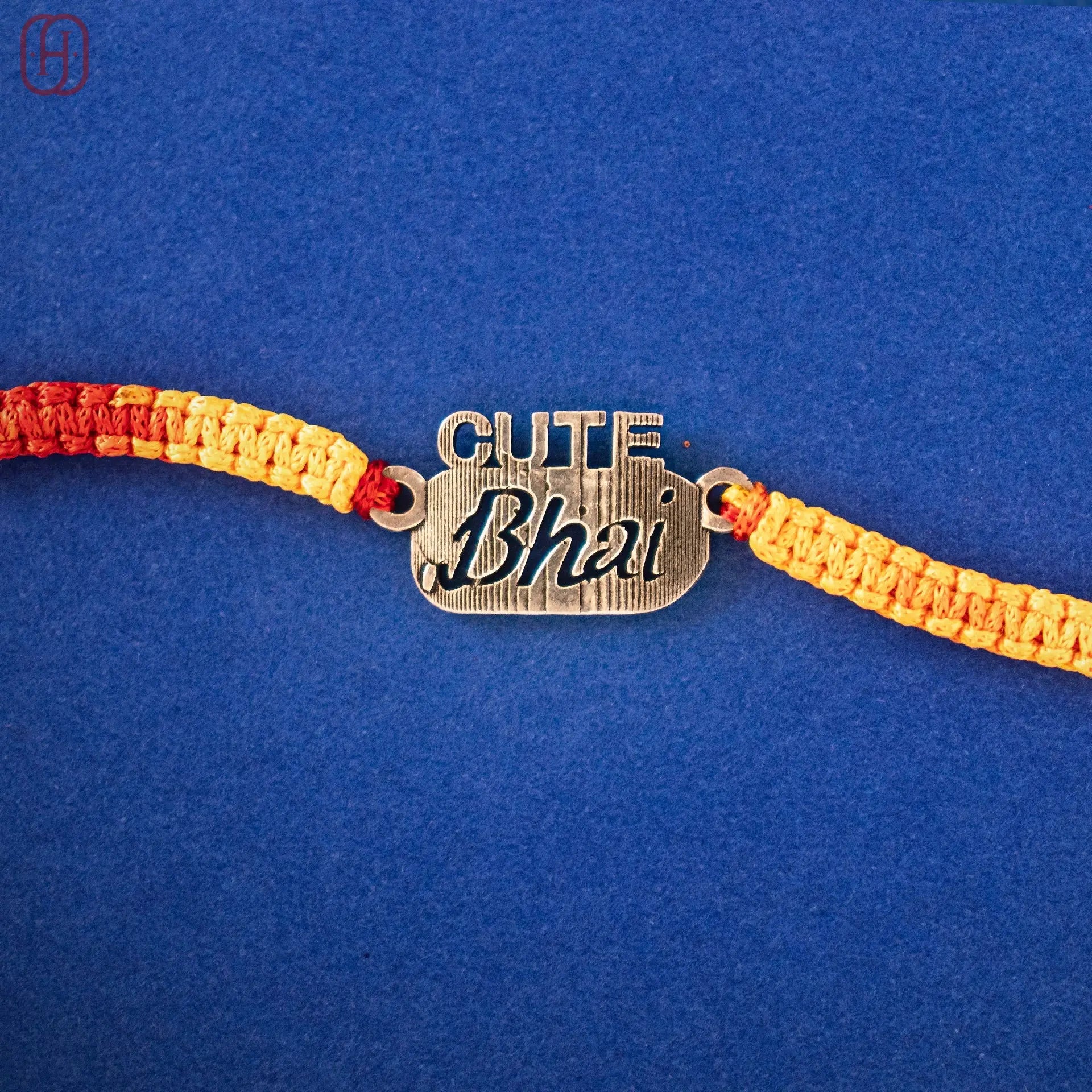 Hardik Jewels Cute Bhai Silver Rakhi - Handcrafted 92.5 Silver.