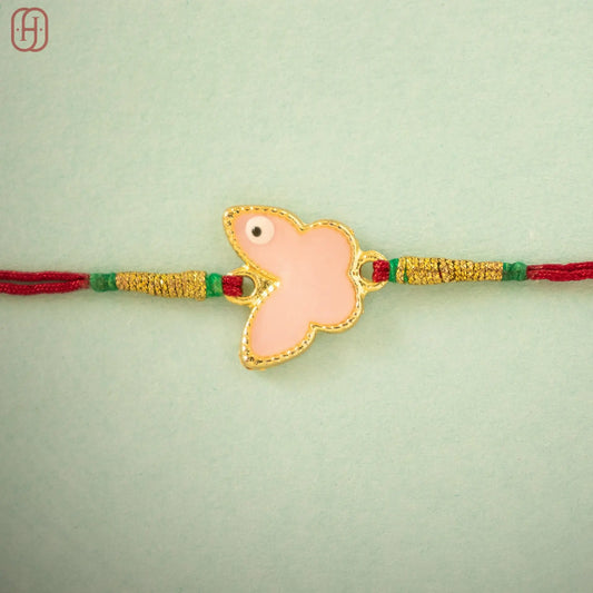 Hardik Jewels Elegant Silver Charm Rakhi for Brotherhood.