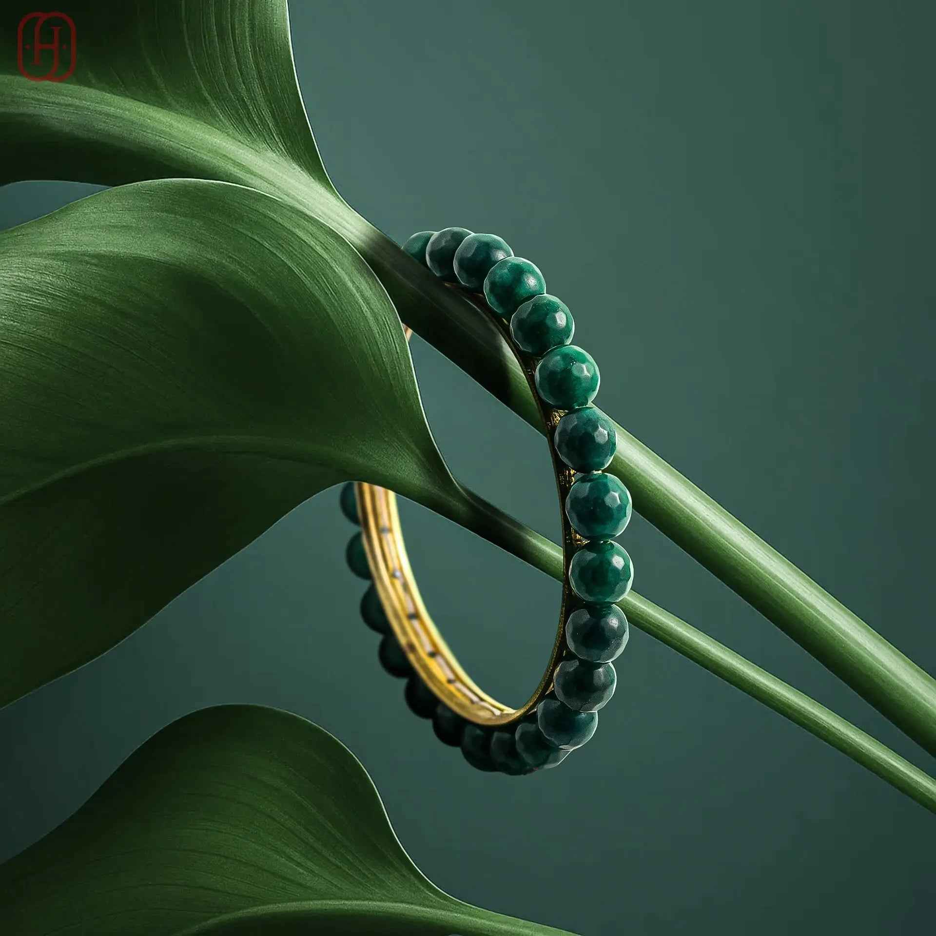 Hardik Jewels Gold-Toned Beaded Bangle - Handcrafted Elegance