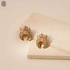 Hardik Jewels Peacock Nakkashi Earrings in 92.5 Silver