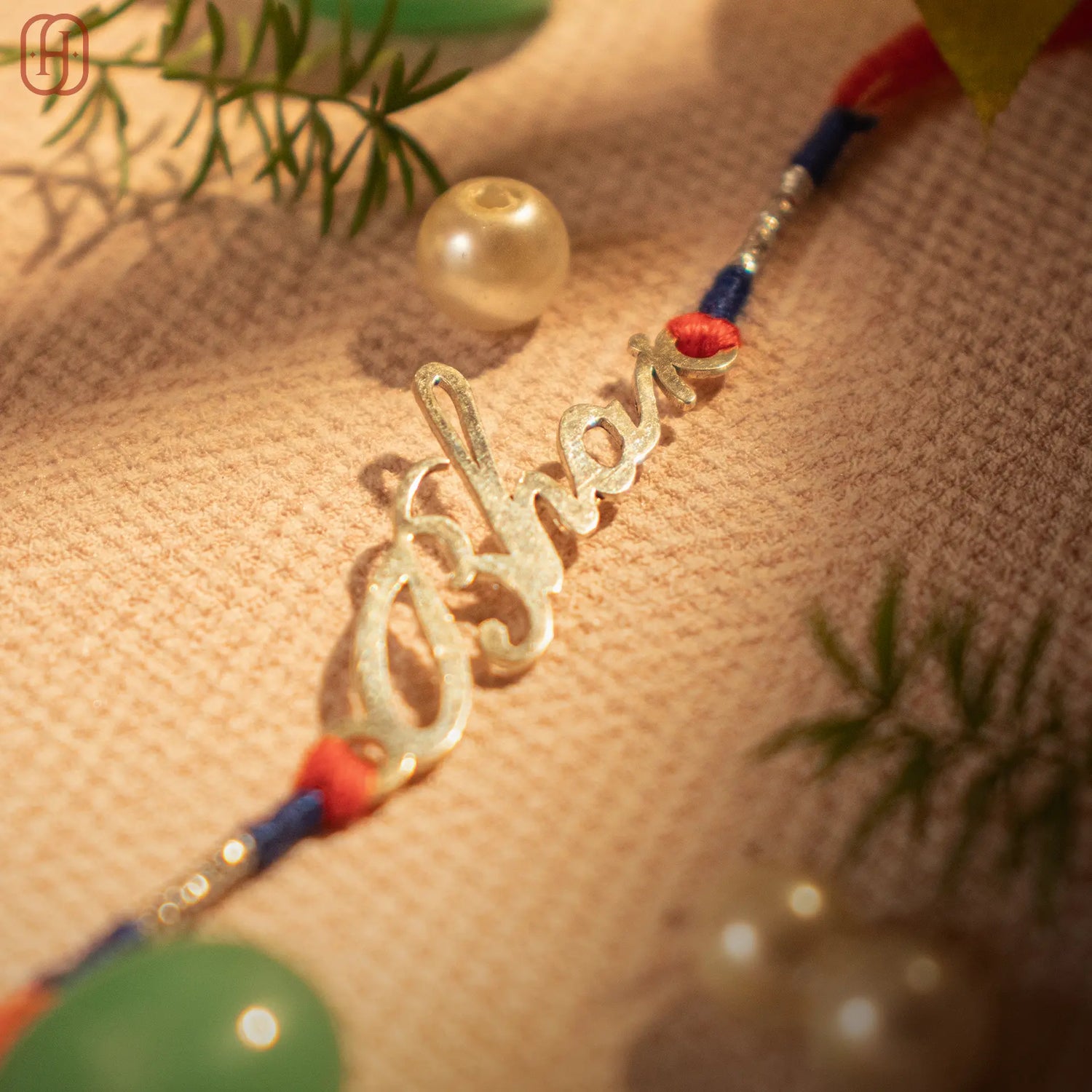 Hardik Jewels Personalized Bhai Rakhi - Craftsmanship &amp; Love.