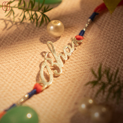 Hardik Jewels Personalized Bhai Rakhi - Craftsmanship &amp; Love.