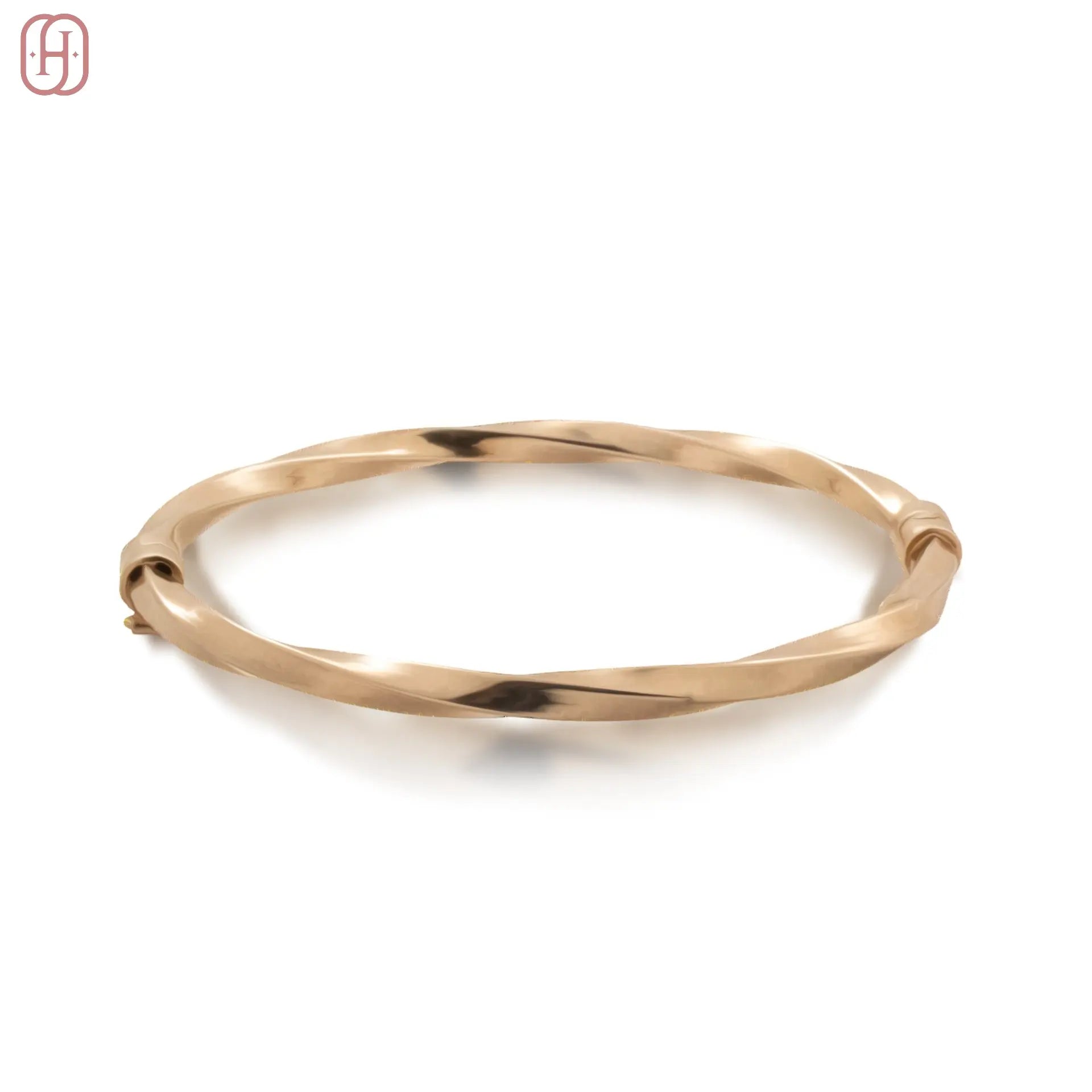 Hardik Jewels Rose Gold Plated Silver Bracelet.