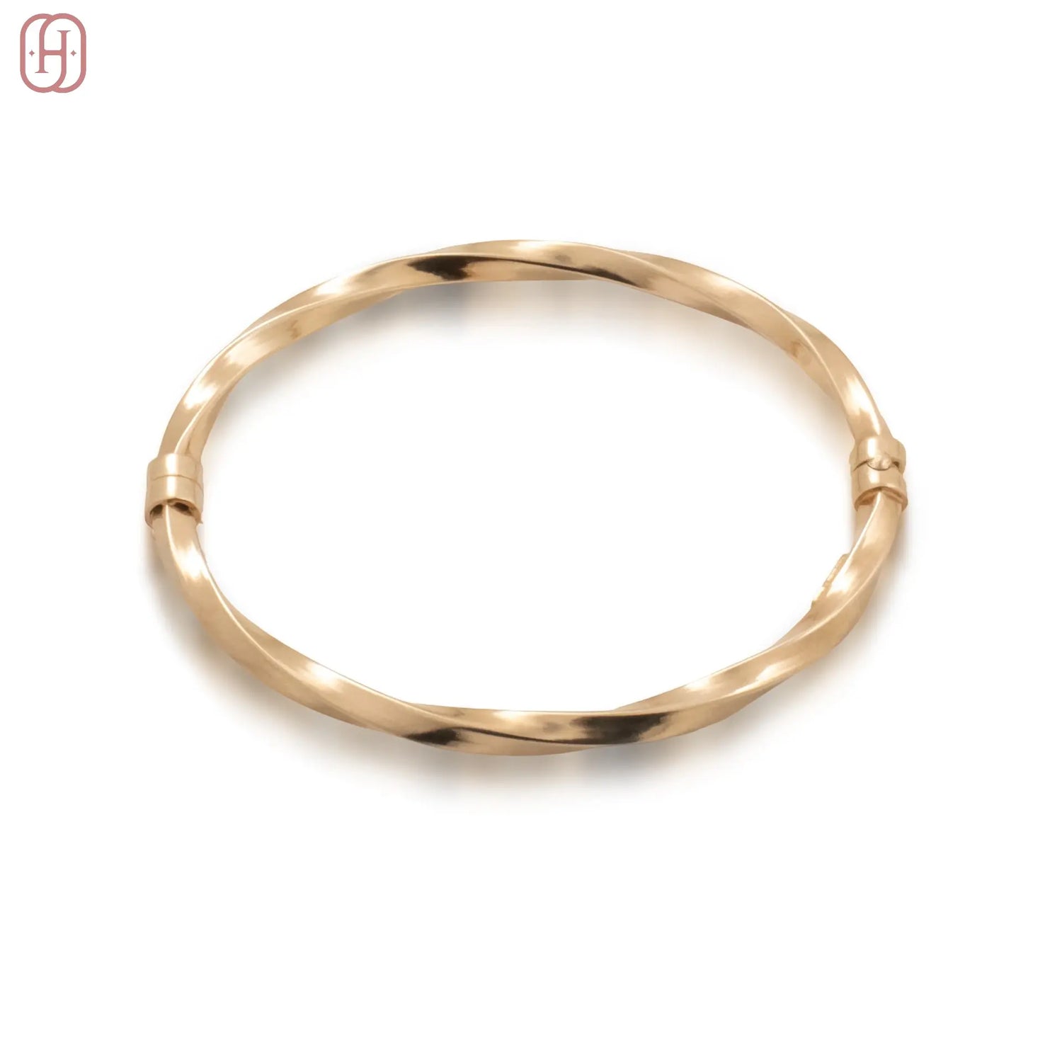 Hardik Jewels Rose Gold Plated Silver Bracelet.