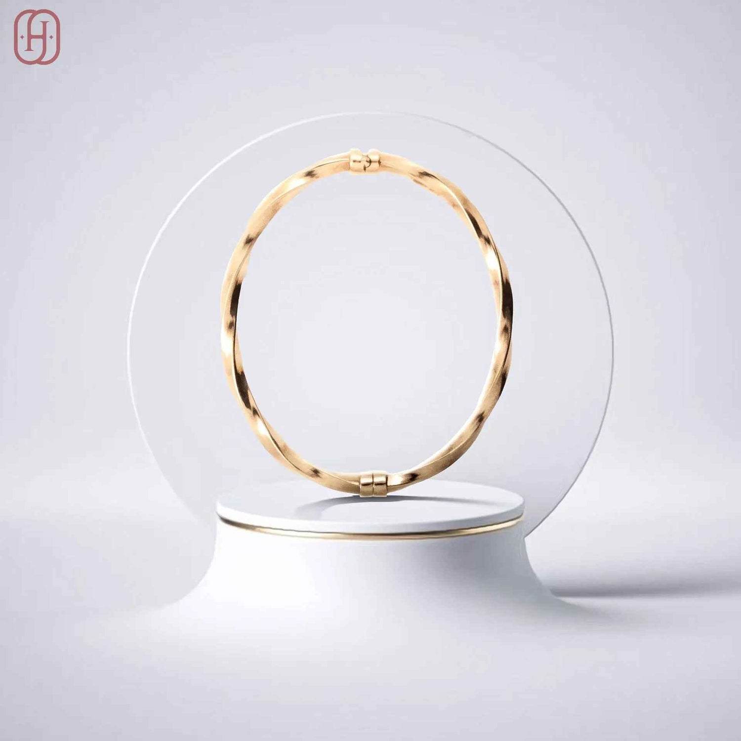 Hardik Jewels Rose Gold Plated Silver Bracelet