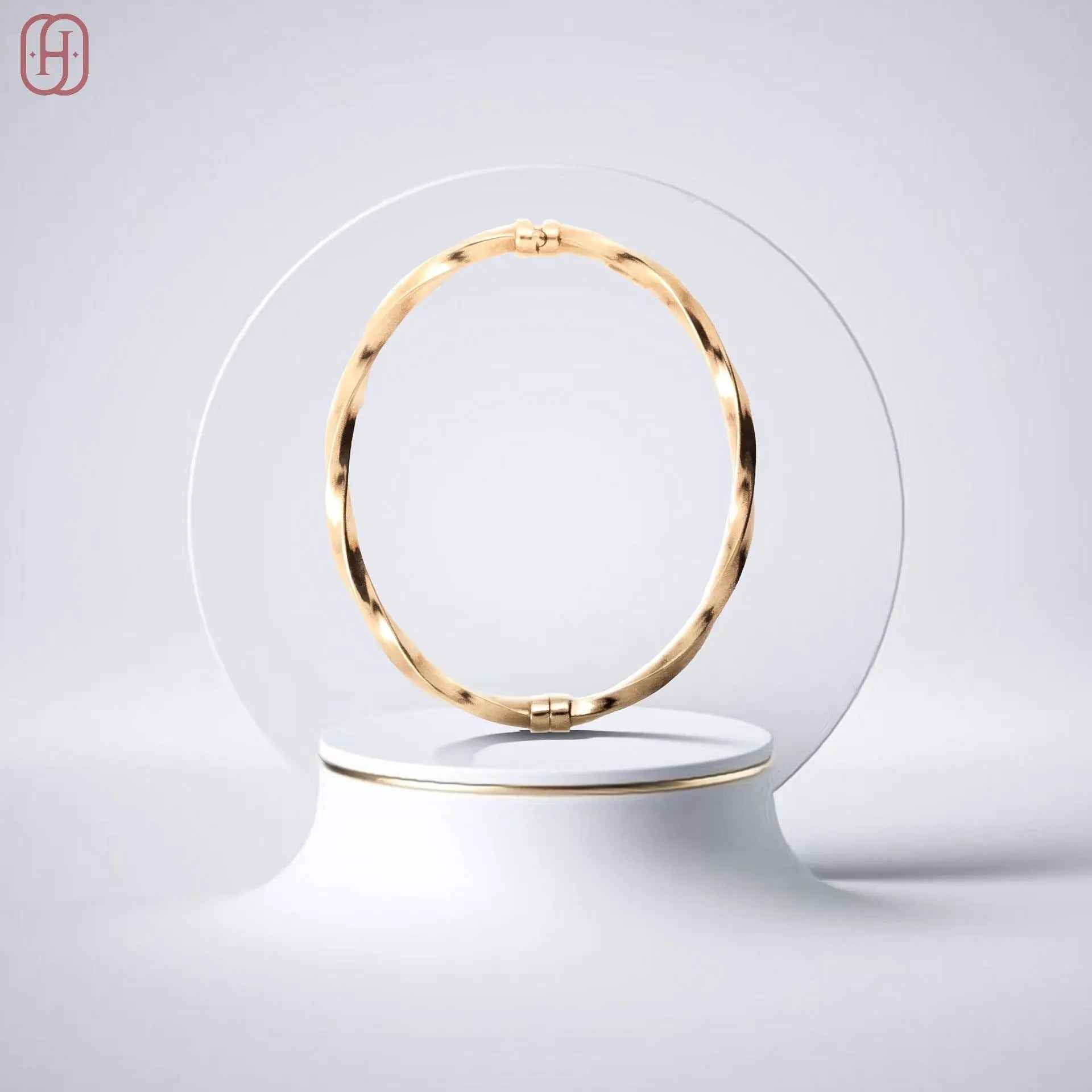 Hardik Jewels Rose Gold Plated Silver Bracelet