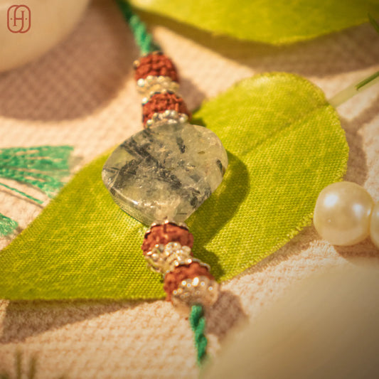 Hardik Jewels Rudraksha Rakhi Purchase with Elegance.