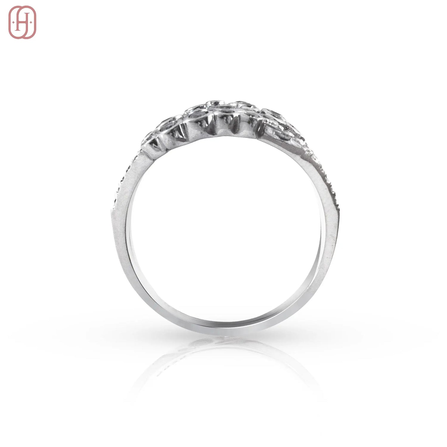 Hardik Jewels Silver Cubic Zirconia Ring - Elegant 92.5 Sterling.