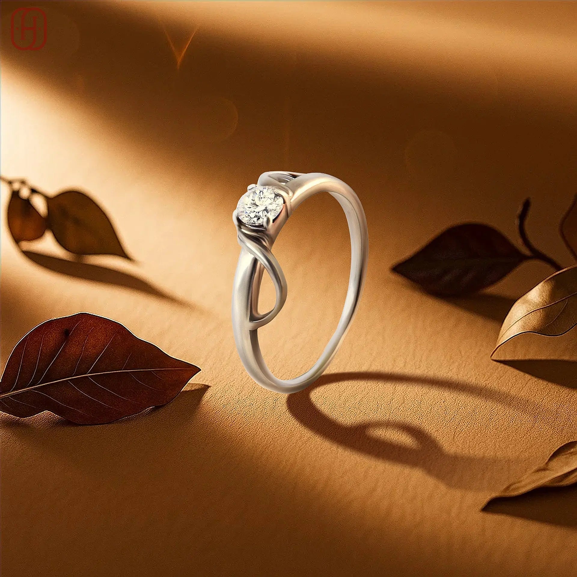 Hardik Jewels Silver Ring with American Diamond Elegance.