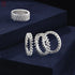 Hardik Jewels Silver Triple Band Ring Handcrafted 92.5 Silver.