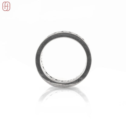 Hardik Jewels Silver Triple Band Ring Handcrafted 92.5 Silver.