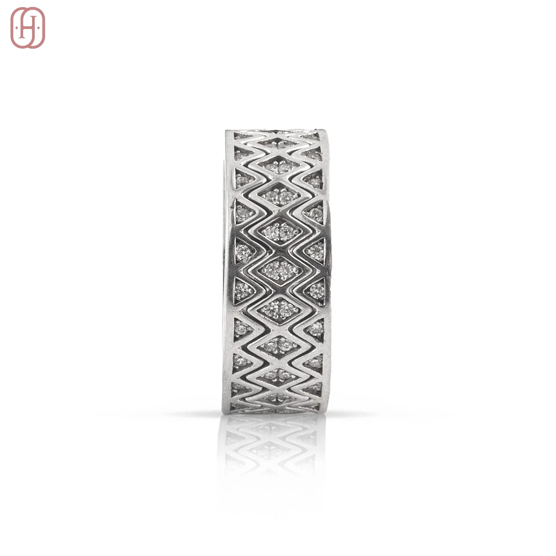 Hardik Jewels Silver Triple Band Ring Handcrafted 92.5 Silver.