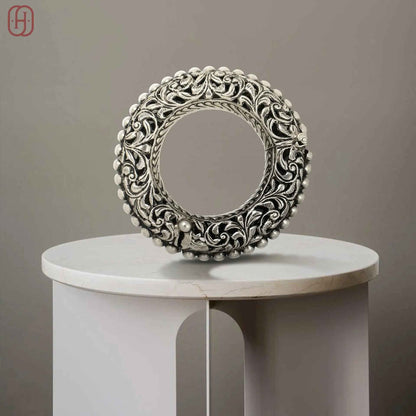 Hardik Jewels Vintage Style Oxidized Kada Bracelet
