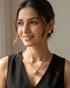 92.5 Sterling Silver Pearl & Baguette CZ Pendant Set | Royal Sunburst Halo (Chain Not Included)