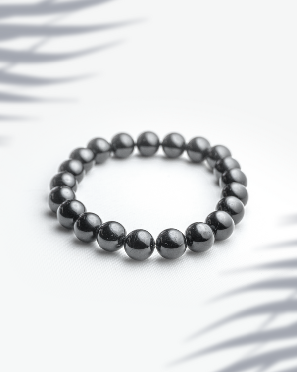 Natural Black Onyx Stone Bracelet (8mm) | Protection & Strength Healing Crystal