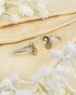 Pair of gold plated 92.5 sterling silver adjustable toe rings featuring a stone studded turtle kachua design.