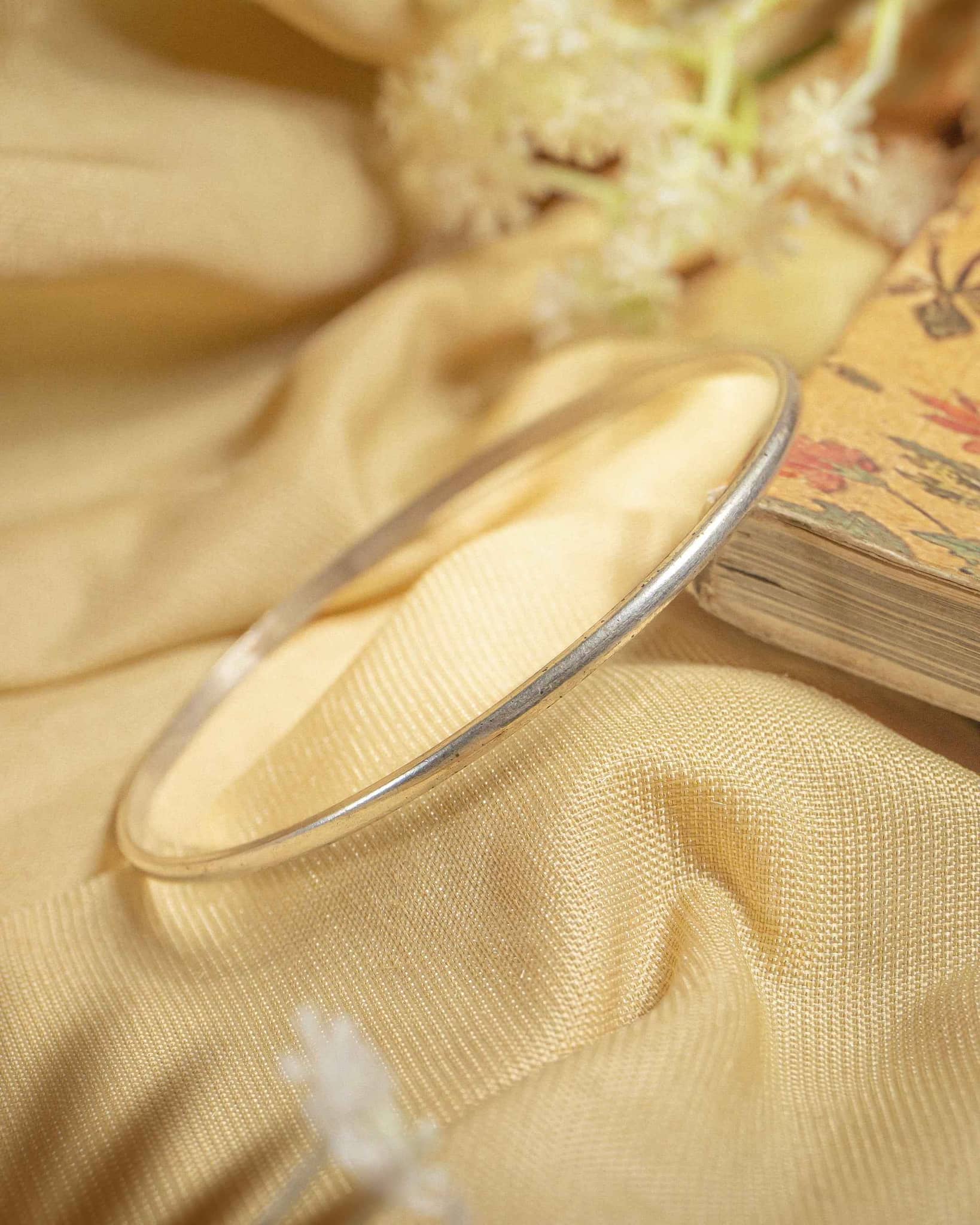 92.5 Sterling Silver Plain Minimalist Bangle | Sleek Everyday Kada