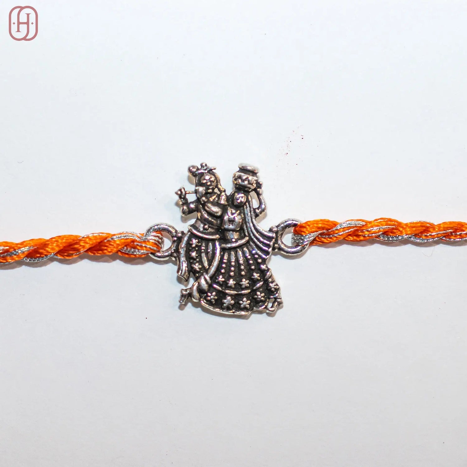 Rakha krishna antique silver rakhi Hardik Jewels