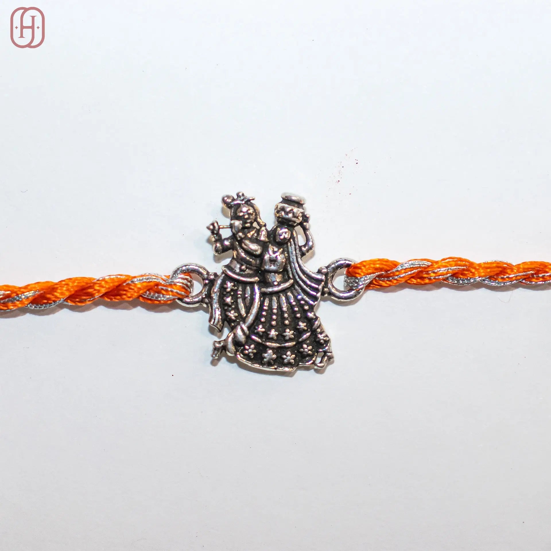 Rakha krishna antique silver rakhi Hardik Jewels