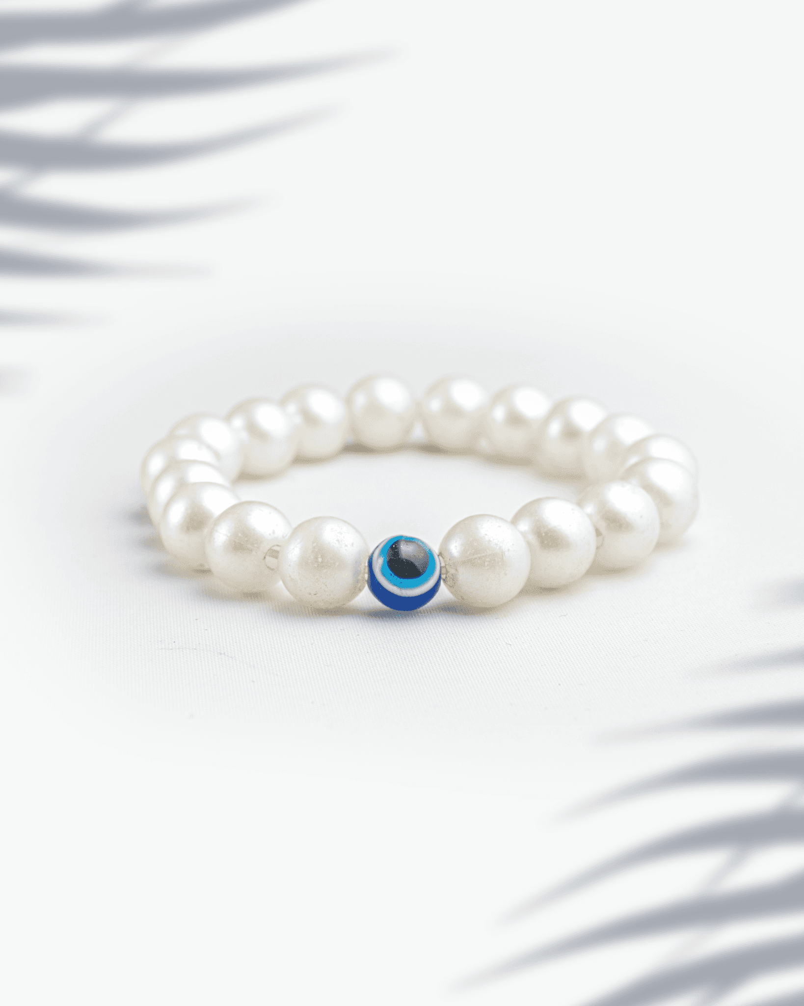 Shell Pearl Evil Eye Bracelet | Protection & Elegance | Hardik Jewels