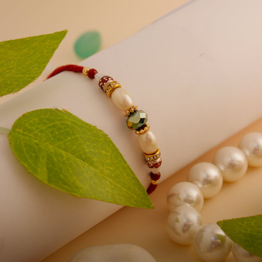 Designer Rakhi Bracelet for Brothers by Hardik Jewels.