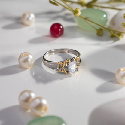 Moissanite Trinity Ring Hardik Jewels