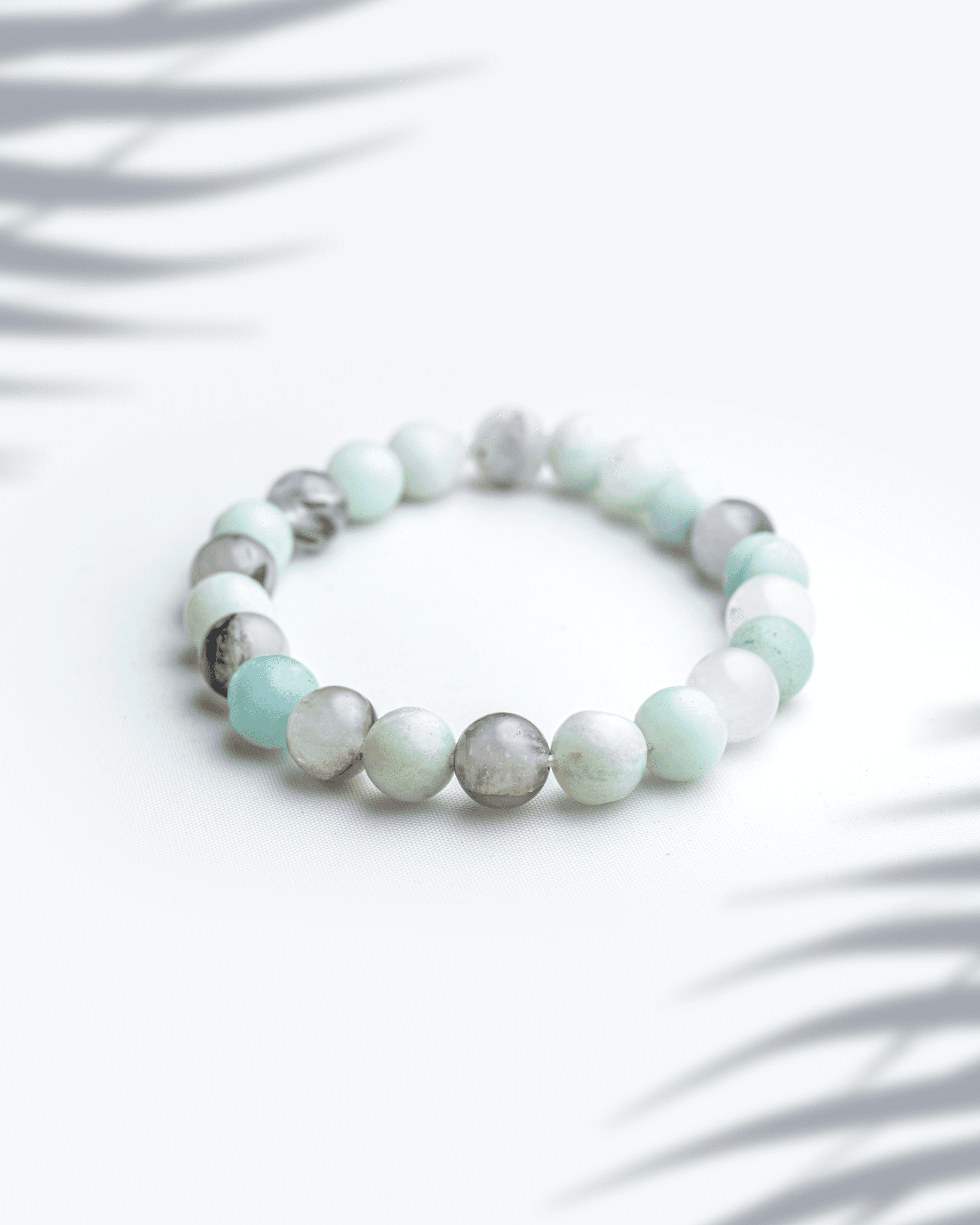 Natural Black Rutilated Quartz Bracelet | Tourmalinated Quartz Protection Crystal