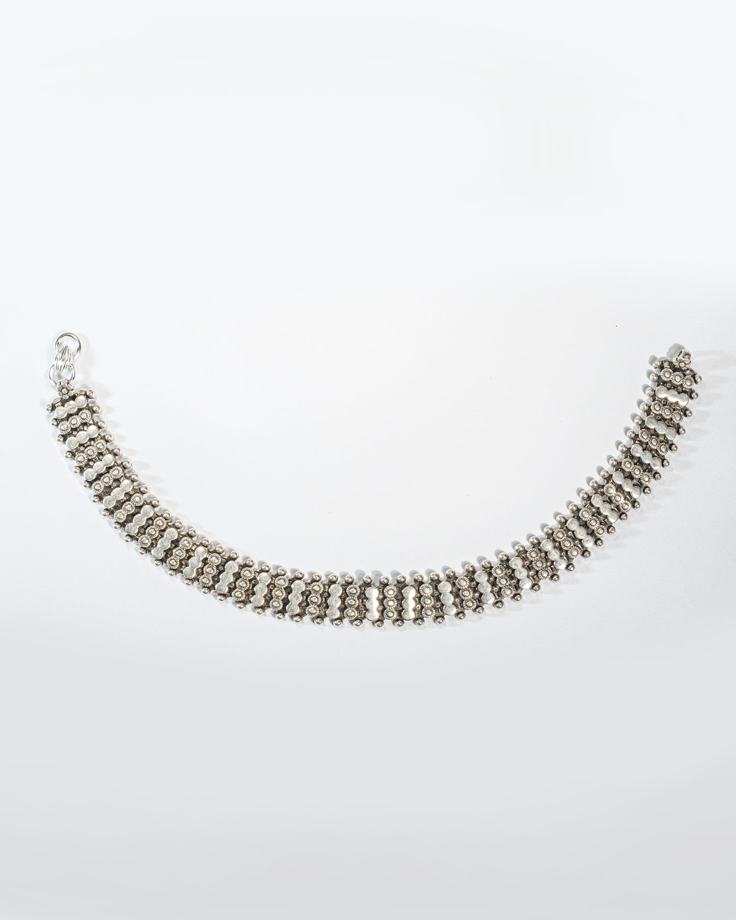 925 Sterling Silver Oxidized Traditional Anklets (Pair) | Heavy Ethnic Bridal Payal